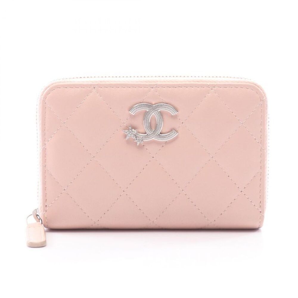CHANEL Matelasse Cocomark Star Leather Wallet